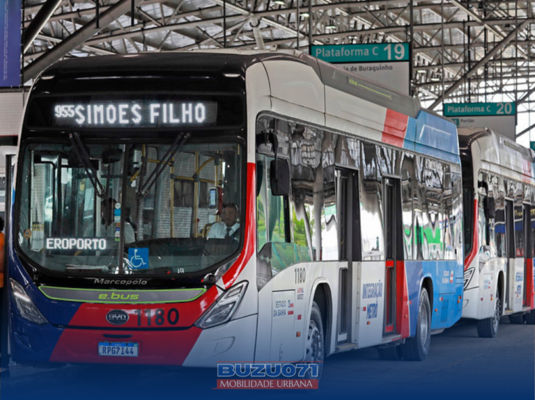 Ônibus elétricos começam a operar novas linhas em Lauro de Freitas e Simões Filho nesta sexta-feira (20)