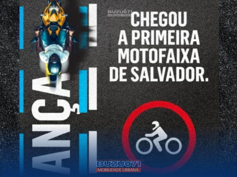 Salvador inaugura primeira motofaixa da cidade na Av. Bonocô nesta segunda-feira (10)