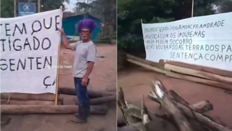 Indígenas Pataxó bloqueiam estrada na Bahia em protesto contra reintegração de posse