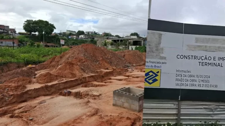 Obra parada da Nova Rodoviária de Simões Filho prejudica mobilidade e revolta moradores