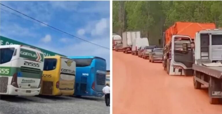 BR-101: 12 horas de sofrimento por bloqueio de ponte no extremo sul da Bahia