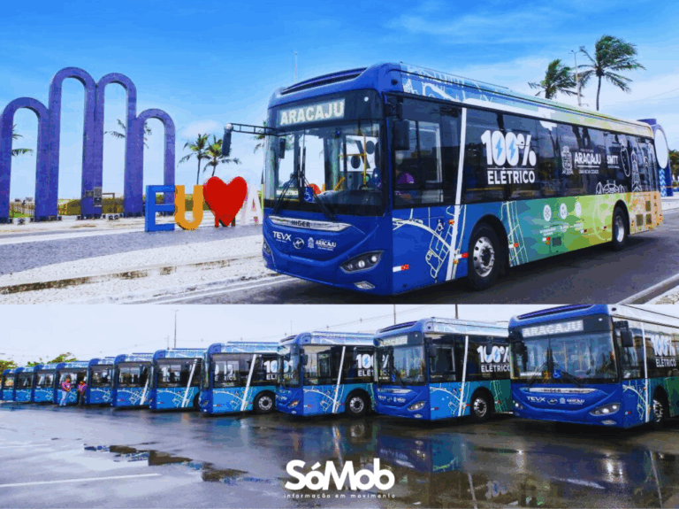 Aracaju apresenta nova frota elétrica e é a primeira capital do Nordeste a operar ônibus elétricos próprios