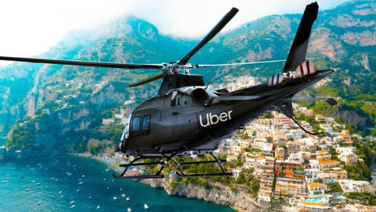Uber lança helicóptero e barco na Costa Amalfitana para o verão europeu