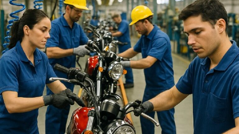 Produção de motos no Brasil bate recorde: mais de 840 mil unidades até maio, a maior desde 2011