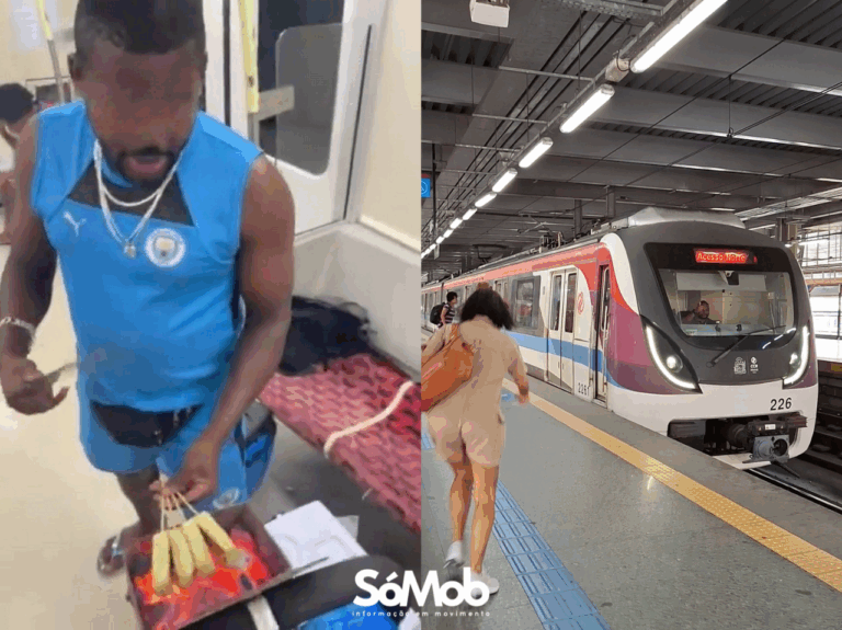 Venda de queijo coalho com brasa dentro do metrô de Salvador levanta alerta para riscos à segurança