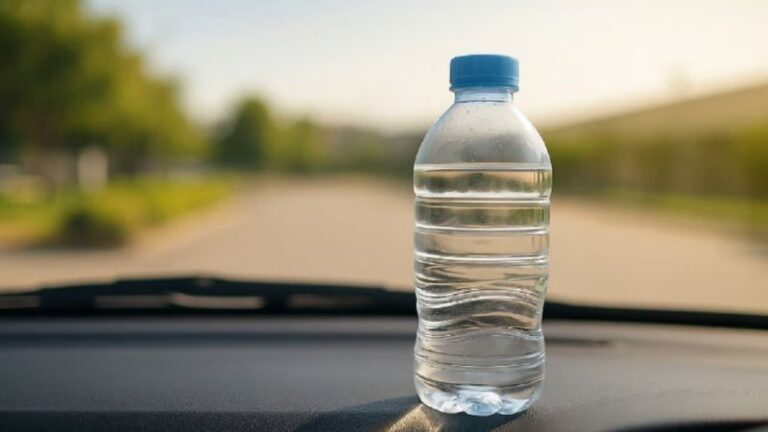 Garrafas plásticas no carro: um risco invisível que pode causar incêndios