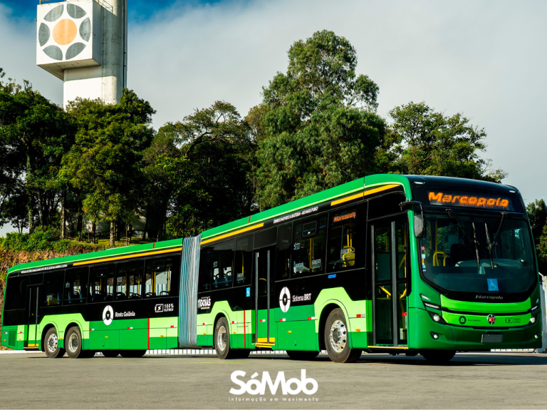 Marcopolo entrega ônibus articulados elétricos para modernizar BRT de Goiânia