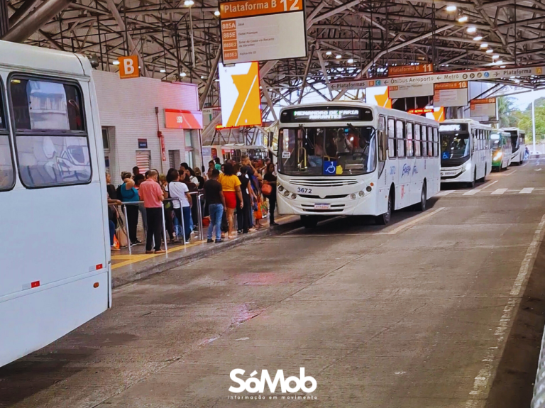 Reorganização no Terminal Aeroporto melhora circulação de ônibus e passageiros