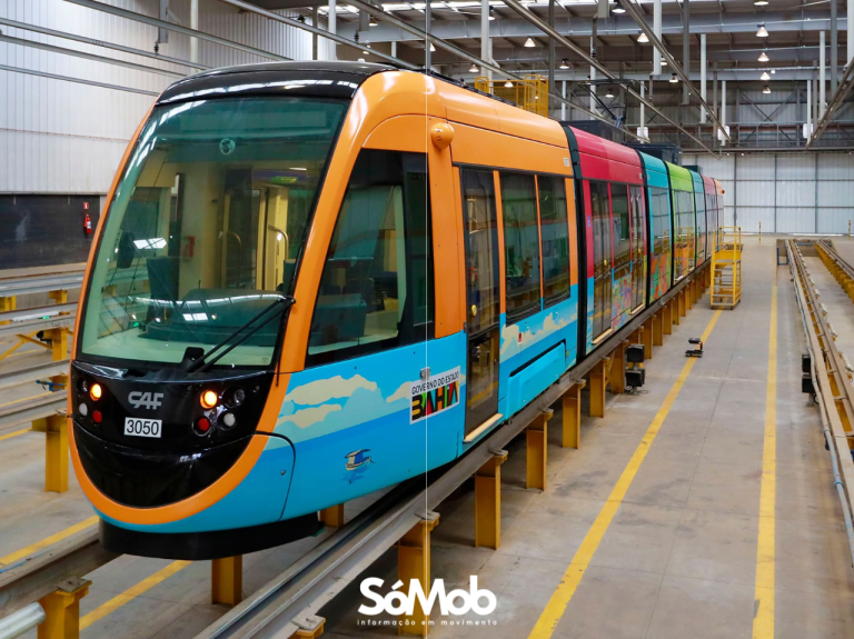 Primeiros trens do VLT são apresentados em Salvador; testes já tem data para começar