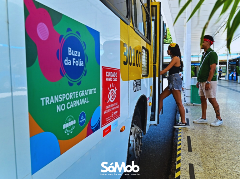 Transporte gratuito do Carnaval passa a se chamar “Buzu da Folia”