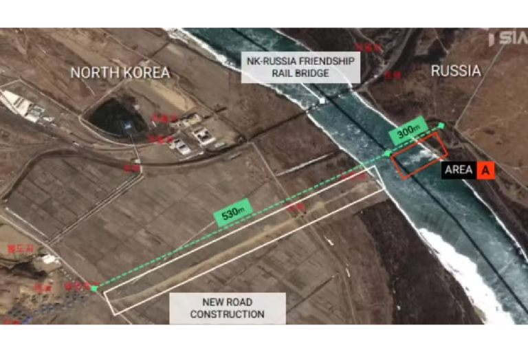 Rússia e Coreia do Norte constroem ponte para ligação direta entre os países