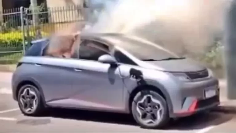 Carro elétrico pode pegar fogo?