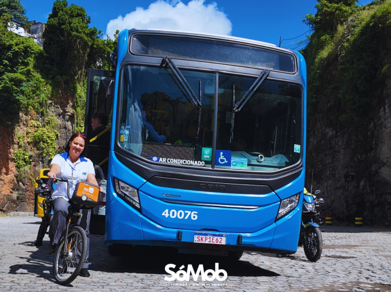 Maio Amarelo: Semob promove simulação sobre pontos cegos dos ônibus para reforçar segurança no trânsito