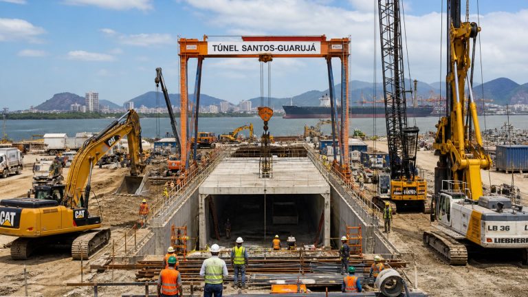 Túnel submerso de R$ 6,8 bilhões promete transformar a mobilidade na Baixada Santista