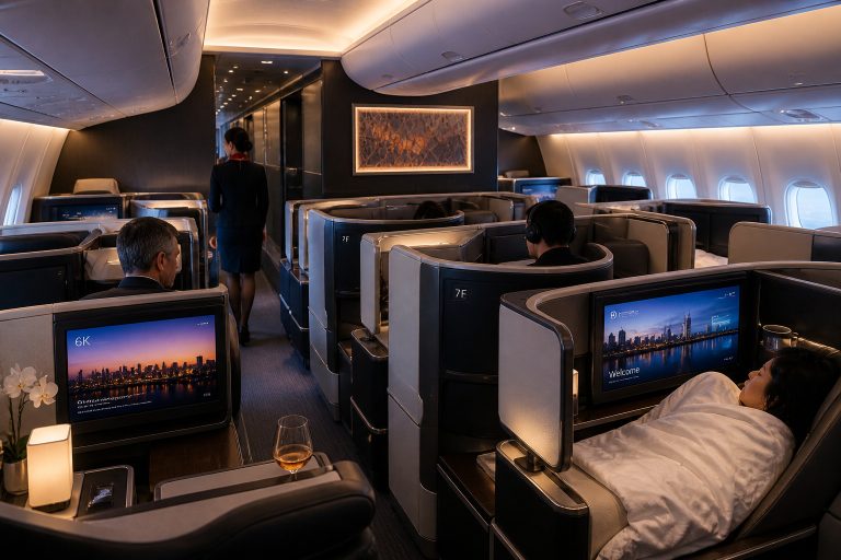 Companhias aéreas globais aceleraram expansão dos assentos premium