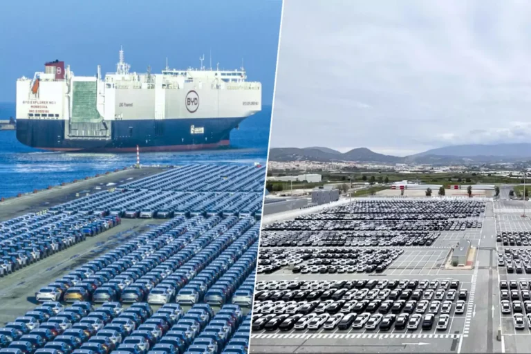 China exporta tantos carros para a Europa que os portos já não conseguem escoar os veículos