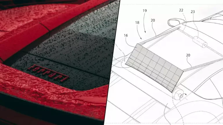 Ferrari registra patente para sistema de painéis solares retráteis em futuros modelos