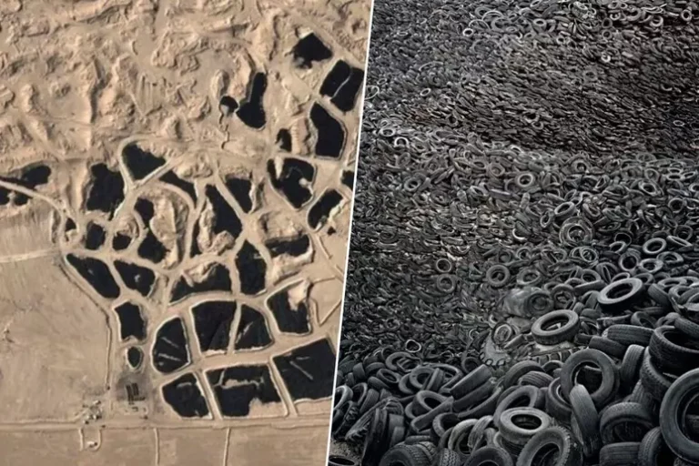 Kuwait transforma antigo cemitério de pneus no deserto em um dos maiores desafios ambientais do país