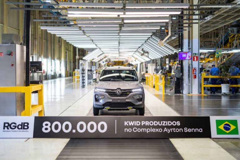 Renault Kwid alcança 800 mil unidades produzidas no Brasil