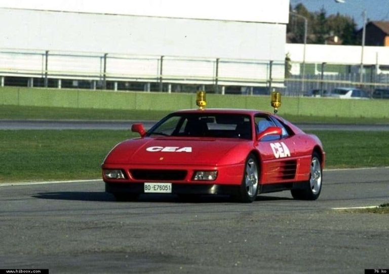 Ferrari doada pelo piloto Gerhard Berger virou carro de resgate por 24 anos em circuitos da Itália