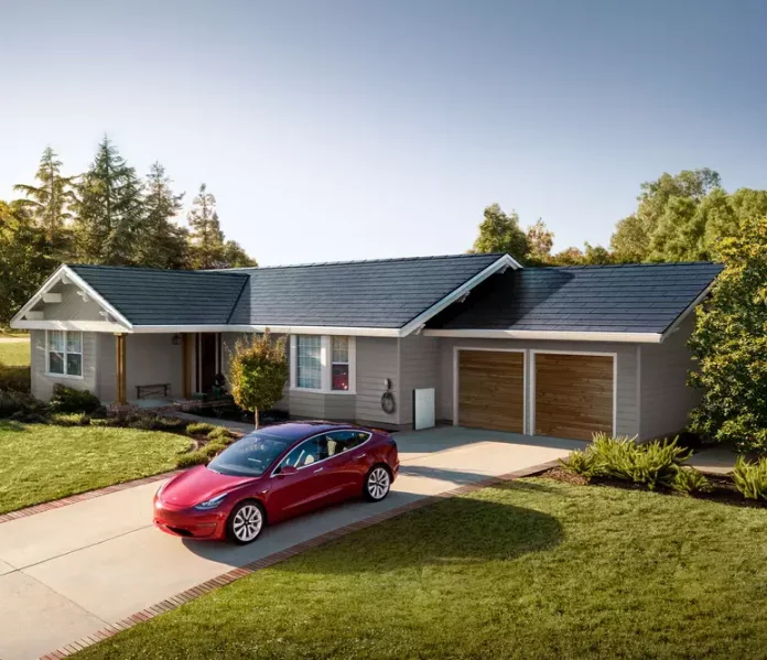 tesla painel solar