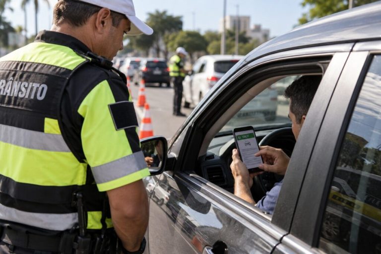 Celular sem bateria na blitz não significa multa automática por falta do CRLV