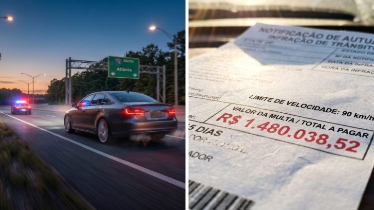 Motorista recebe multa de R$ 7 milhões por excesso de velocidade nos EUA, mas cobrança era erro do sistema